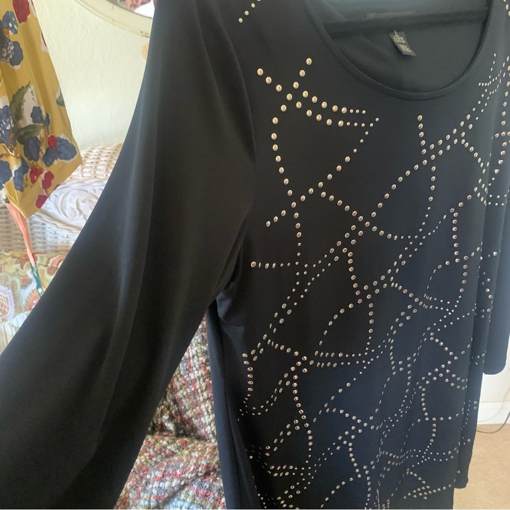 Tunic. GOLD Stud embellished.
